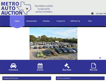 Tablet Screenshot of metroautoauction.com